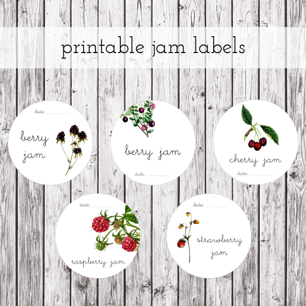 printable jam labels by packagery